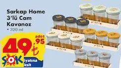 SARKAP HOME 3’LÜ CAM KAVANOZ